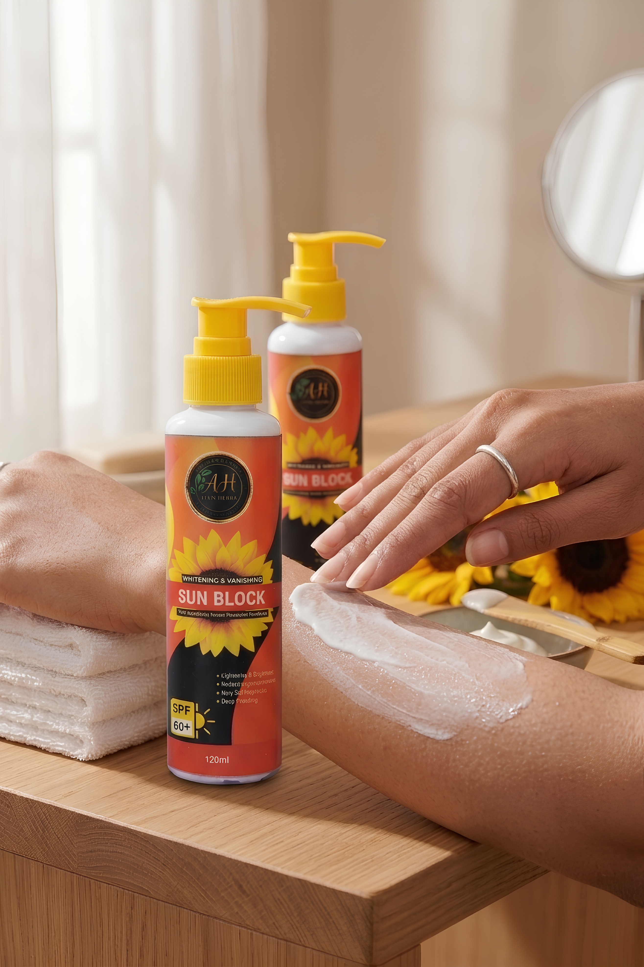 Aylish Herb Whitening & Vanishing Sun Block SPF 60+ (120ml)